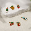 Picture of Eco-friendly PVD Vacuum Plating 304 Stainless Steel Flora Collection Charms 18K Gold Plated Pot Plant Enamel