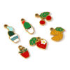 Picture of Eco-friendly PVD Vacuum Plating 304 Stainless Steel Flora Collection Charms 18K Gold Plated Pot Plant Enamel