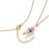 Picture of 18K Real Gold Plated Link Cable Chain Conch/ Sea Snail Pendant Charm Necklace, 304 Stainless Steel & Ceramic 45cm(17.7") + 5cm(2"), For Women, 3D, Exquisite Gift, Eco-friendly PVD Vacuum Plating, 1 Piece