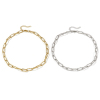 Picture of Wholesale Paperclip Link Chain Necklace, Multicolor 304 Stainless Steel, Unisex Eco-friendly Exquisite Minimalist Gift Jewelry For Retailer, 40cm(15.7") long, 1 Piece