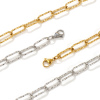 Picture of Wholesale Paperclip Link Chain Necklace, Multicolor 304 Stainless Steel, Unisex Eco-friendly Exquisite Minimalist Gift Jewelry For Retailer, 40cm(15.7") long, 1 Piece