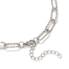 Picture of Wholesale Paperclip Link Chain Necklace, Multicolor 304 Stainless Steel, Unisex Eco-friendly Exquisite Minimalist Gift Jewelry For Retailer, 40cm(15.7") long, 1 Piece