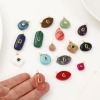 Picture of Eco-friendly Brass & Gemstone Charms 18K Real Gold Plated Geometric Multicolour Cubic Zirconia