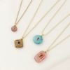 Picture of Eco-friendly Brass & Gemstone Charms 18K Real Gold Plated Geometric Multicolour Cubic Zirconia