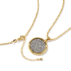 Picture of 18K Real Gold Plated Ball Chain St. Benedict Medal Pendant Charm Necklace, Brass 45cm(17.7") + 5cm(2"), For Women, Double-sided Rotatable, Exquisite Religious Eco-friendly