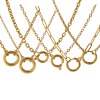 Picture of Wholesale With Spring Ring Clasp Link Chain Charm Holder Necklace, 18K Real Gold Plated 304 Stainless Steel, Eco-friendly PVD Vacuum Plating Exquisite Minimalist Gift Jewelry For Retailer