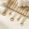 Picture of Wholesale With Spring Ring Clasp Link Chain Charm Holder Necklace, 18K Real Gold Plated 304 Stainless Steel, Eco-friendly PVD Vacuum Plating Exquisite Minimalist Gift Jewelry For Retailer