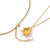 Picture of 18K Real Gold Plated Ladybug Animal Pendant Charm Necklace, 304 Stainless Steel For Women, Insect Natural Pastoral Gift, Eco-friendly PVD Vacuum Plating