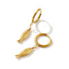Picture of Eco-friendly PVD Vacuum Plating Stylish Ocean Jewelry 18K Gold Plated 304 Stainless Steel Fish Animal 3D Hoop Earrings For Women Gift