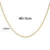 Picture of Real Gold Plated DE Gaulle Chain Necklace, Brass 40cm(15.7") + 5cm(2"), For Women, Minimalist Exquisite Gift, Eco-friendly