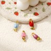 Picture of Eco-friendly PVD Vacuum Plating 304 Stainless Steel Charms 18K Gold Plated Enamel Tulip Flower 3D 20mm x 8mm