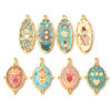 Picture of Eco-friendly PVD Vacuum Plating 304 Stainless Steel Pendants 18K Real Gold Plated Multicolor Bear Animal Ex Voto Heart Printed