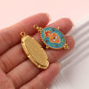 Picture of Eco-friendly PVD Vacuum Plating 304 Stainless Steel Pendants 18K Real Gold Plated Multicolor Bear Animal Ex Voto Heart Printed