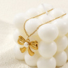 Picture of 18K Real Gold Plated Link Cable Chain Pendant Charm Necklace, 304 Stainless Steel & Natural Pearl 45cm(17.7") + 5cm(2"), For Women, White Exquisite Stylish Gift, Eco-friendly PVD Vacuum Plating