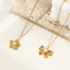 Picture of 18K Real Gold Plated Link Cable Chain Pendant Charm Necklace, 304 Stainless Steel & Natural Pearl 45cm(17.7") + 5cm(2"), For Women, White Exquisite Stylish Gift, Eco-friendly PVD Vacuum Plating