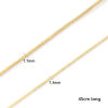 Picture of Brass Exquisite Snake Chain Necklace 18K Gold Plated 45cm(17.7") + 5cm(2") long