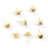 Picture of Stylish Exquisite 18K Gold Plated Brass & Cubic Zirconia Halloween Spider Animal Ear Post Stud Earrings For Women Gift