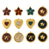 Picture of Eco-friendly PVD Vacuum Plating 304 Stainless Steel Charms 18K Real Gold Plated Enamel