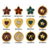 Picture of Eco-friendly PVD Vacuum Plating 304 Stainless Steel Charms 18K Real Gold Plated Enamel