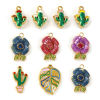 Picture of Eco-friendly PVD Vacuum Plating 304 Stainless Steel Charms 18K Real Gold Plated Enamel