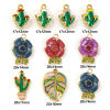 Picture of Eco-friendly PVD Vacuum Plating 304 Stainless Steel Charms 18K Real Gold Plated Enamel