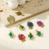 Picture of Eco-friendly PVD Vacuum Plating 304 Stainless Steel Charms 18K Real Gold Plated Enamel