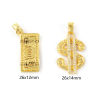 Picture of Eco-friendly Brass Charm Pendant 18K Real Gold Plated Dollar Symbol