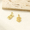 Picture of Eco-friendly Brass Charm Pendant 18K Real Gold Plated Dollar Symbol