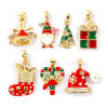 Picture of Brass Christmas Charm Pendant 18K Gold Plated