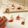 Picture of Brass Christmas Charm Pendant 18K Gold Plated