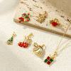 Picture of Brass Christmas Charm Pendant 18K Gold Plated
