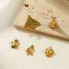 Picture of Eco-friendly PVD Vacuum Plating 304 Stainless Steel Christmas Charms 18K Real Gold Plated