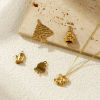 Picture of Eco-friendly PVD Vacuum Plating 304 Stainless Steel Christmas Charms 18K Real Gold Plated