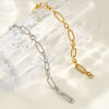 Picture of Wholesale 304 Stainless Steel Handmade Link Chain Bracelets, Multicolor Eco-friendly, Women's Exquisite Dainty Gift Jewelry Supply, 19cm(7.5") long