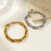 Picture of Wholesale 304 Stainless Steel Handmade Link Chain Bracelets, Multicolor Eco-friendly, Women's Exquisite Dainty Gift Jewelry Supply, 20cm(7.9") long