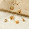 Picture of Eco-friendly Brass Christmas Charms 14K Real Gold Plated Clear Cubic Zirconia