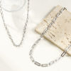 Picture of Wholesale Handmade Link Chain Necklace, Silver Tone 304 Stainless Steel, Unisex Eco-friendly Exquisite Simple & Casual Gift Jewelry For Retailer, 40cm(15.7") + 5cm(2") long, 1 Piece