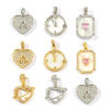 Picture of Brass & Cubic Zirconia Valentine's Day Charms Multicolor Micro Pave