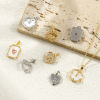 Picture of Brass & Cubic Zirconia Valentine's Day Charms Multicolor Micro Pave