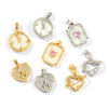 Picture of Brass & Cubic Zirconia Valentine's Day Charms Multicolor Micro Pave