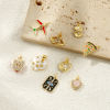 Picture of Eco-friendly Brass Charms 18K Real Gold Plated Pizza Eye