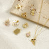 Picture of Eco-friendly Brass Charms 18K Real Gold Plated Pizza Eye