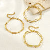 Picture of Wholesale Handmade Link Chain Bracelets, 18K Gold Plated 304 Stainless Steel, Unisex Eco-friendly Stylish Minimalist Gift Jewelry Supply 17cm(6.7") long