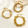Picture of Wholesale Handmade Link Chain Bracelets, 18K Gold Plated 304 Stainless Steel, Unisex Eco-friendly Stylish Minimalist Gift Jewelry Supply 17cm(6.7") long
