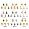 Imagen de 5 Unidades Latón Colgantes Multicolor Geométrico Color mezclado Rhinestone