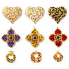 Picture of Eco-friendly PVD Vacuum Plating Waterproof Anti-Tarnish Hypoallergenic 304 Stainless Steel Charms 18K Real Gold Plated Leopard Print
