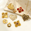 Picture of Eco-friendly PVD Vacuum Plating Waterproof Anti-Tarnish Hypoallergenic 304 Stainless Steel Charms 18K Real Gold Plated Leopard Print