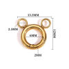 Picture of Eco-friendly 316 Stainless Steel Bolt Spring Ring Clasps Multicolor