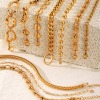 Picture of Wholesale 304 Stainless Steel Cuban Link Chain Bracelets, 18K Gold Plated Eco-friendly PVD Vacuum Plating, Women's Ins Style Retro Gift Jewelry Supply