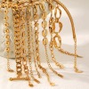 Picture of Wholesale 304 Stainless Steel Cuban Link Chain Bracelets, 18K Gold Plated Eco-friendly PVD Vacuum Plating, Women's Ins Style Retro Gift Jewelry Supply